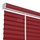 KACEE มู่ลี่ มู่ลี่อะลูมิเนียม มู่ลี่อลูมิเนียม ม่านหน้าต่าง รุ่น 2 in 1 เทปผ้า ใบขนาด 25 มม. สีแดง KC25/201 Fire Red หนา 0.21 มม. เทปผ้าสีขาว
